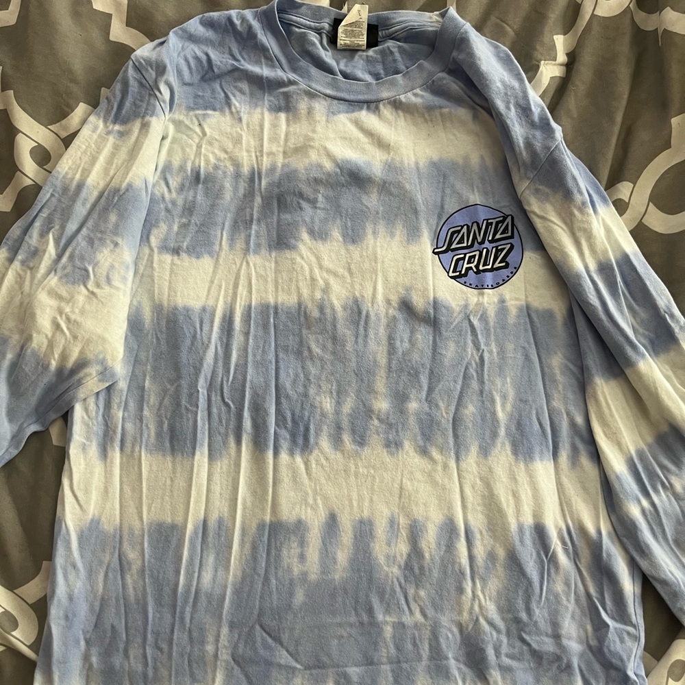 santa cruz stripped long sleeve- DEFECTIVE
